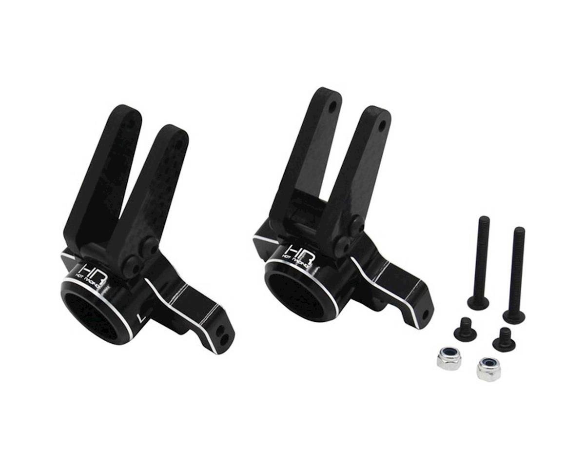 Hot Racing Aluminum Rear Hub Set (Black) (2)