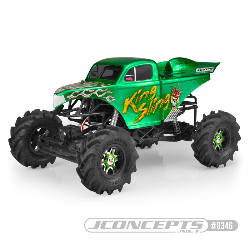 JConcepts 1/10 King Sling Mega Truck Clear Body with Scoop: Axial