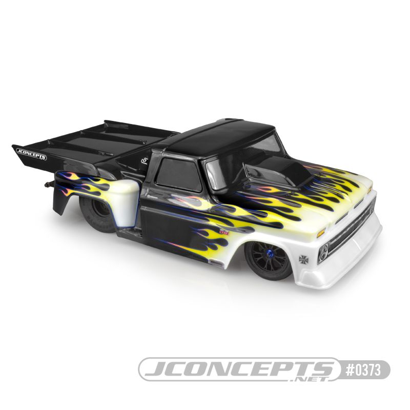 JConcepts 1966 Chevy C10 step-side w/ ultra rear wing (Fits - 11.75