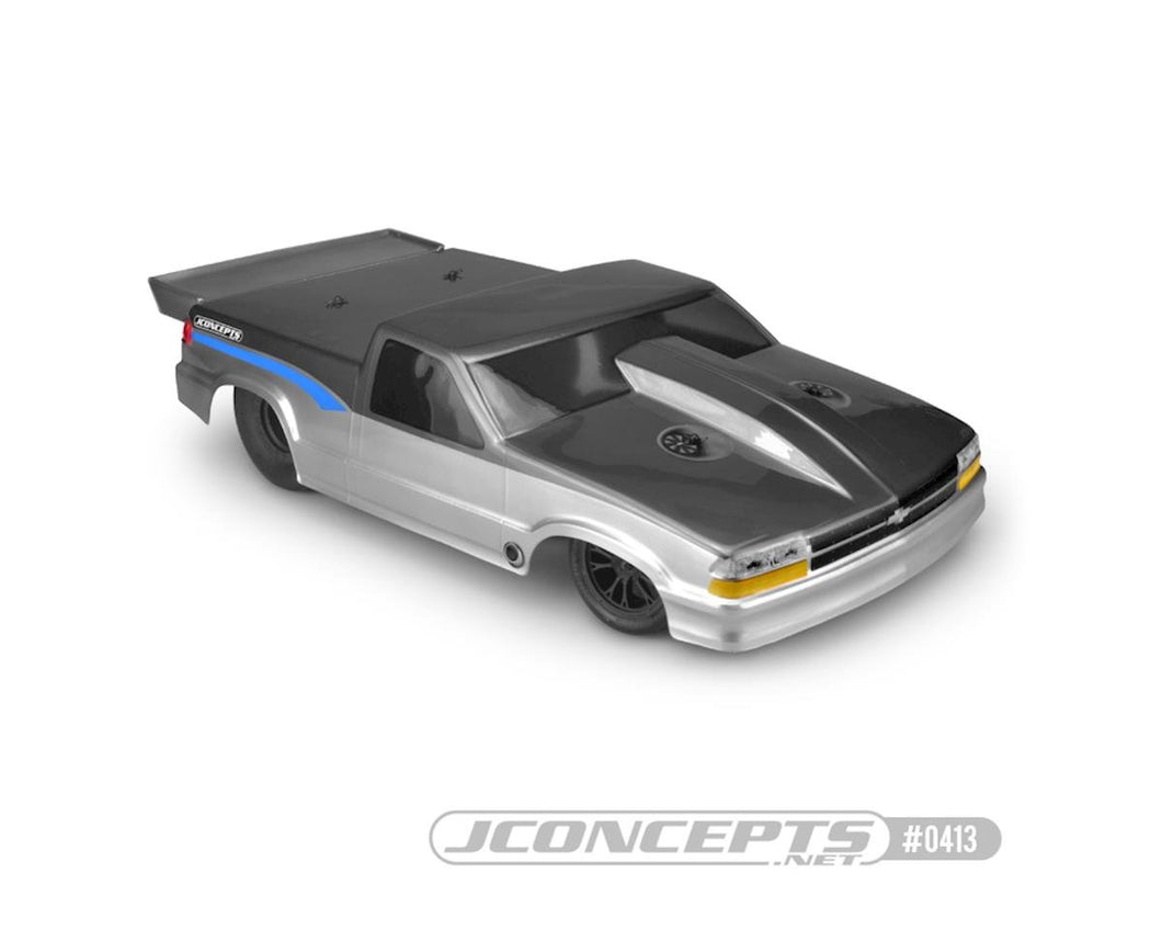 JConcepts 2002 Chevy S10 Drag Truck Street Eliminator Drag Racing Body (Clear)