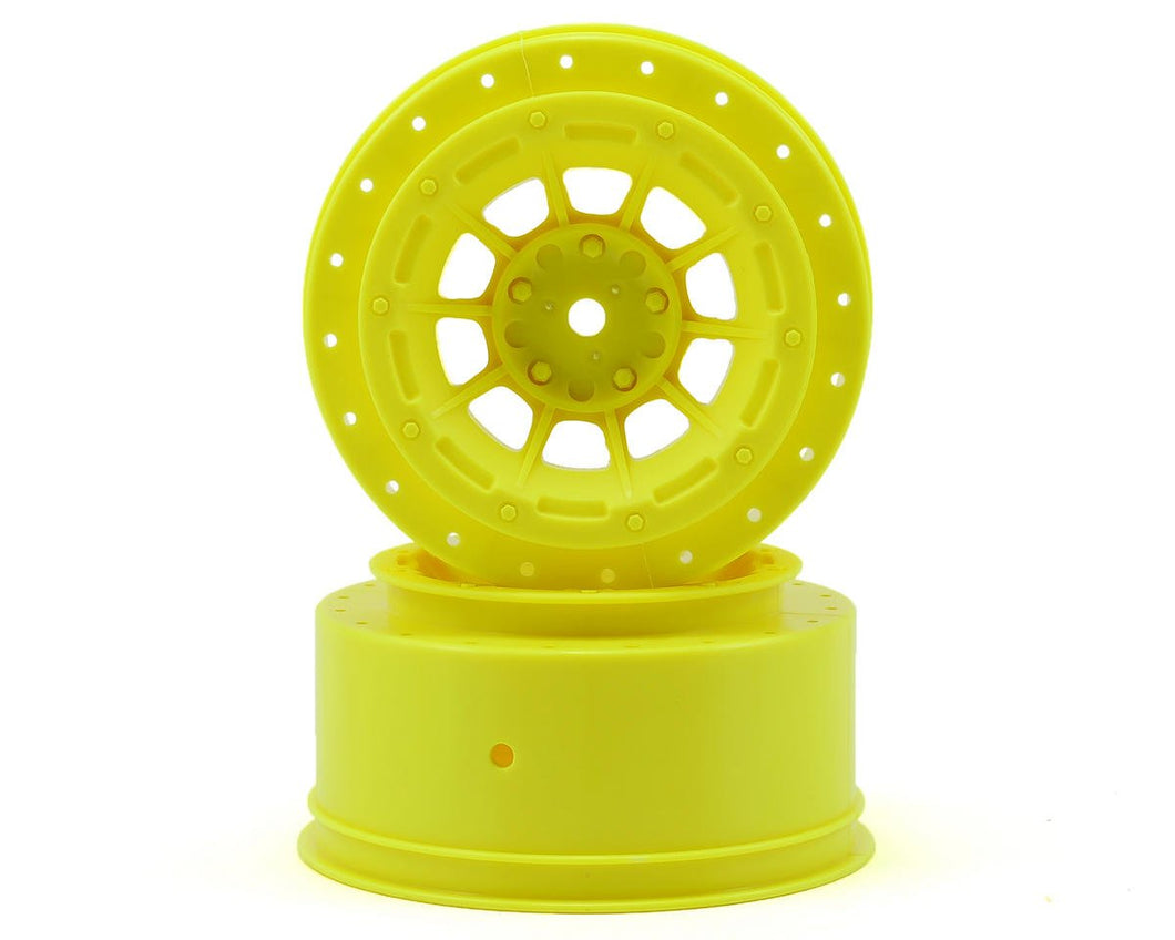 JConcepts 12mm Hex Hazard Short Course Wheels (Yellow) (2) (Slash)