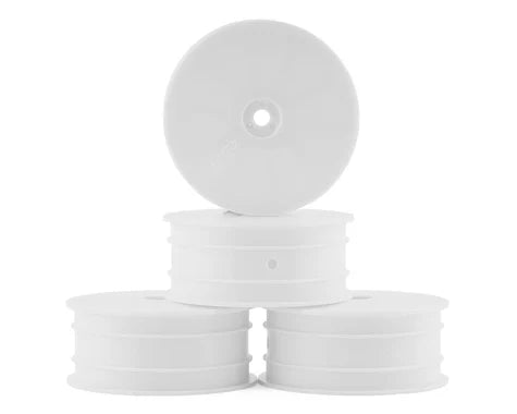 Jconcepts 12mm Hex Mono 2.2 4WD Front Buggy Wheels (4) (White) (22X-4, XB4, B74.1)