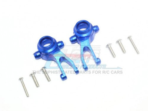 GPM Racing Aluminium Front Knuckle Arms - 8Pcs Set Blue
