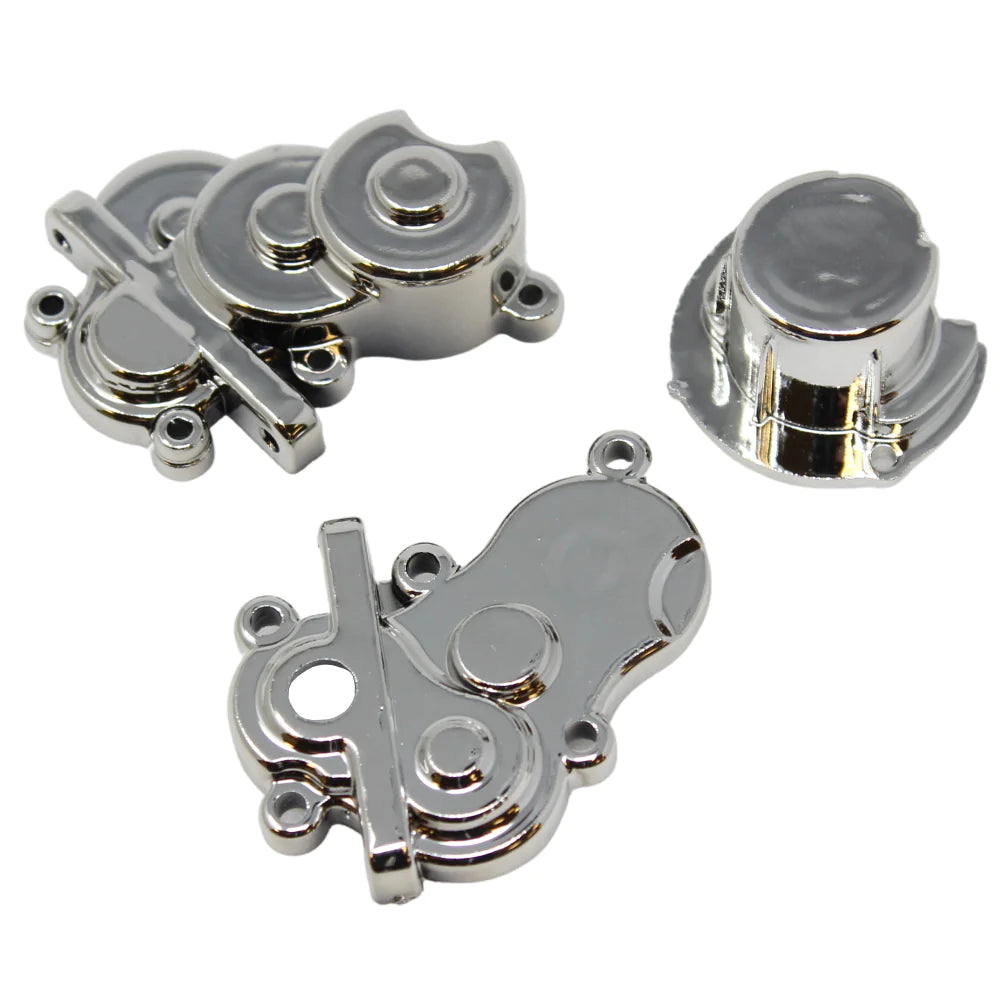 RedCat Transmission Case w/ Gear Cover (Chrome) (1set)