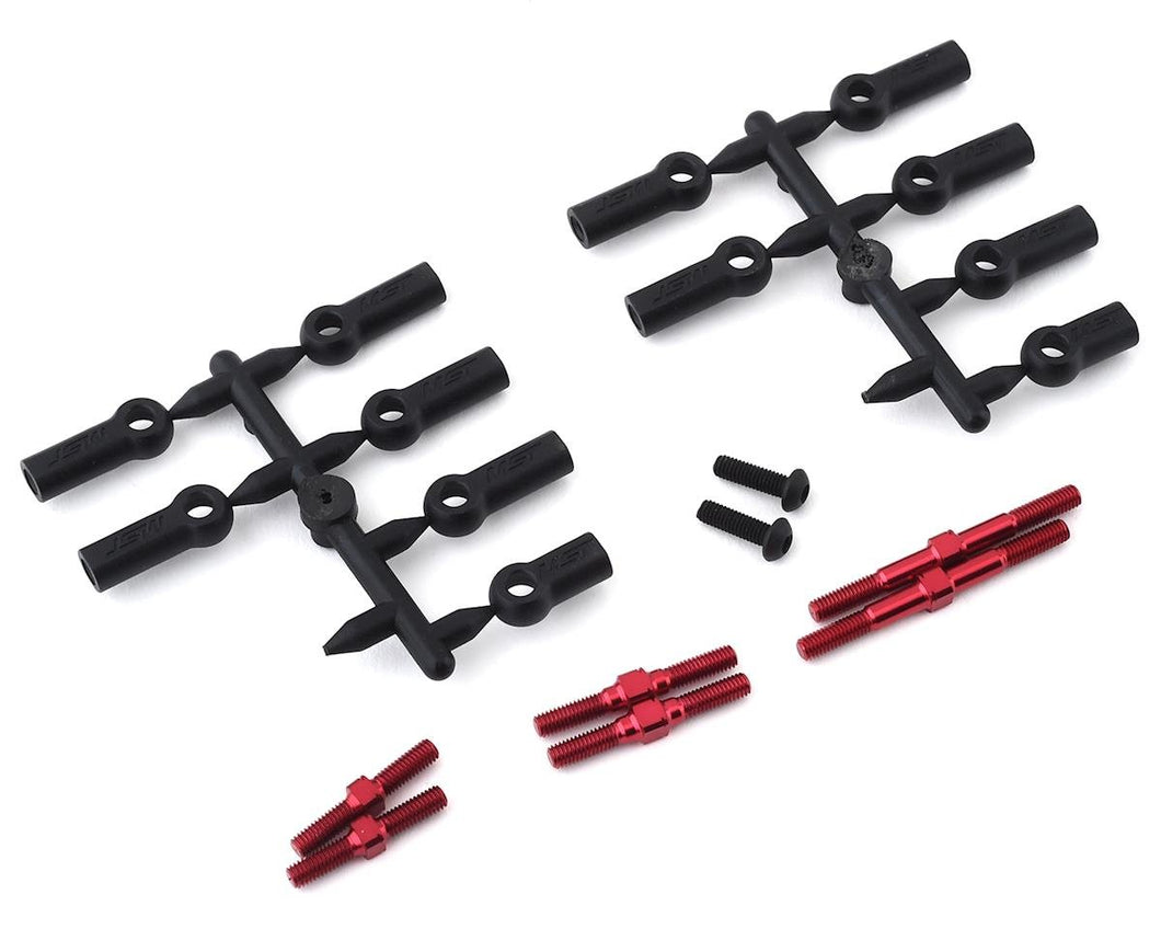 MST RMX 2.0 Aluminum Turnbuckle Shaft Set (Red)