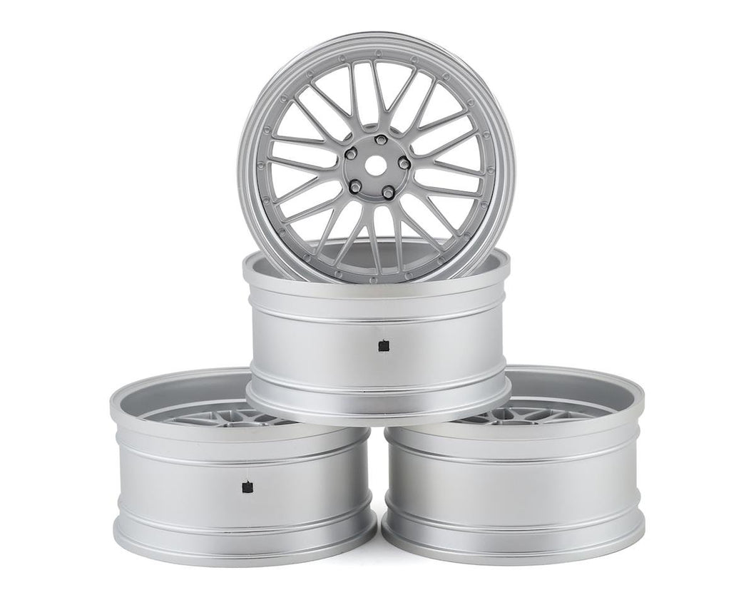 MST LM Wheel Set (Flat Silver) (4) (Offset Changeable)