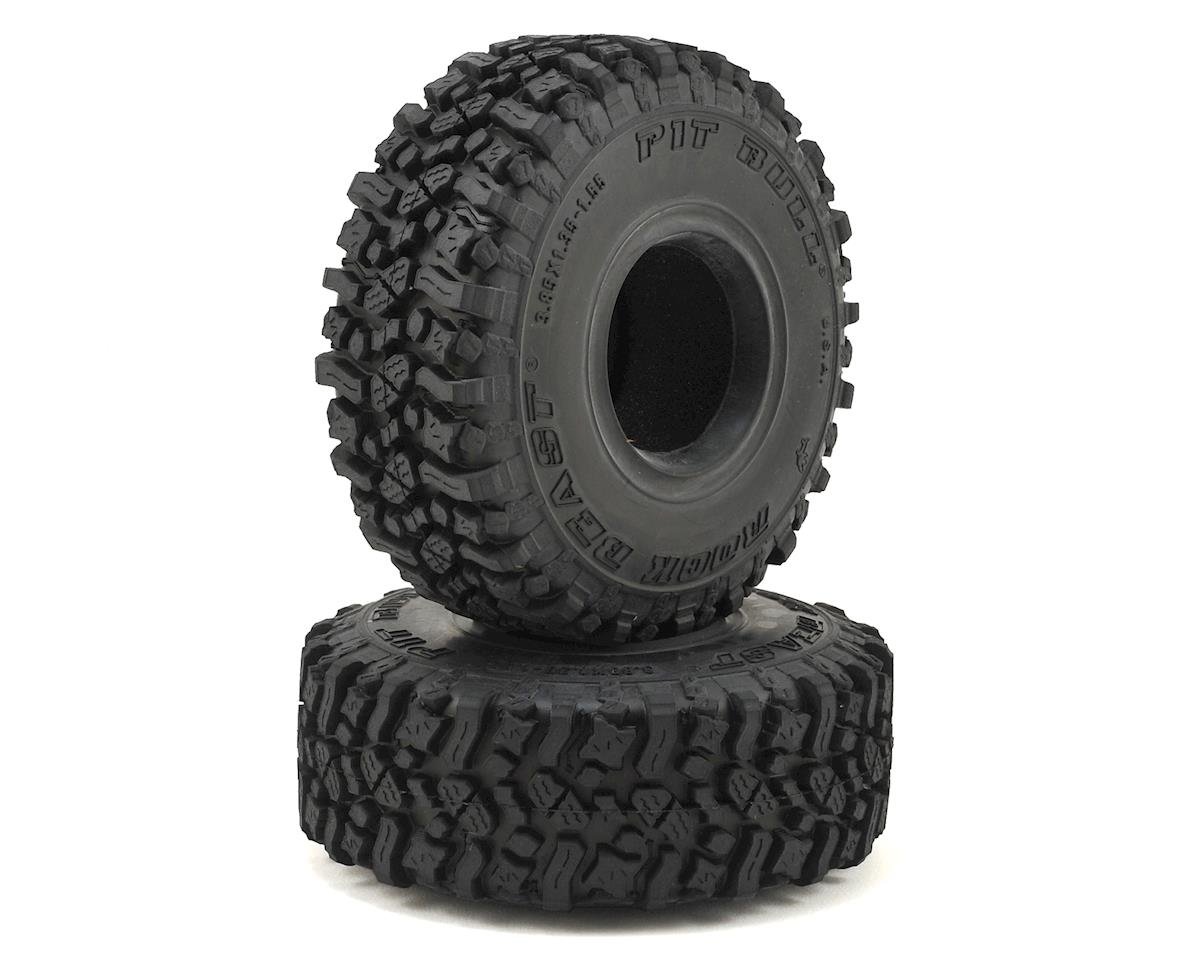PIT BULL Tires Rock Beast 1.55" Scale Rock Crawler Tires w/Foams (2) (Alien)