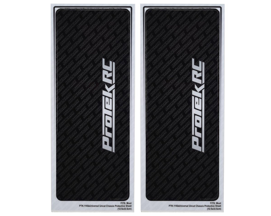 ProTek RC Universal Chassis Protective Sheet (Black) (2) (12.5x33.5cm)