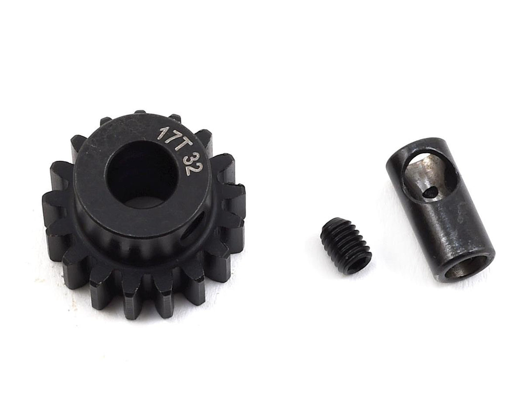 ProTek RC Steel 32P Pinion Gear w/3.17mm Reducer Sleeve (Mod .8) (5mm Bore) (17T)