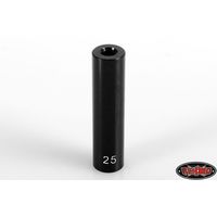 RC4WD 25mm (0.98) Internally Threaded Aluminum Link (Black) (4)