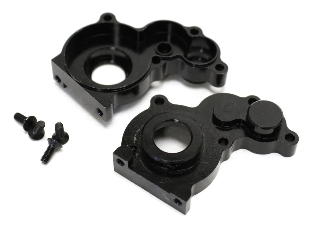 Racers Edge SCX10 Aluminum Center Transmission Case, Black
