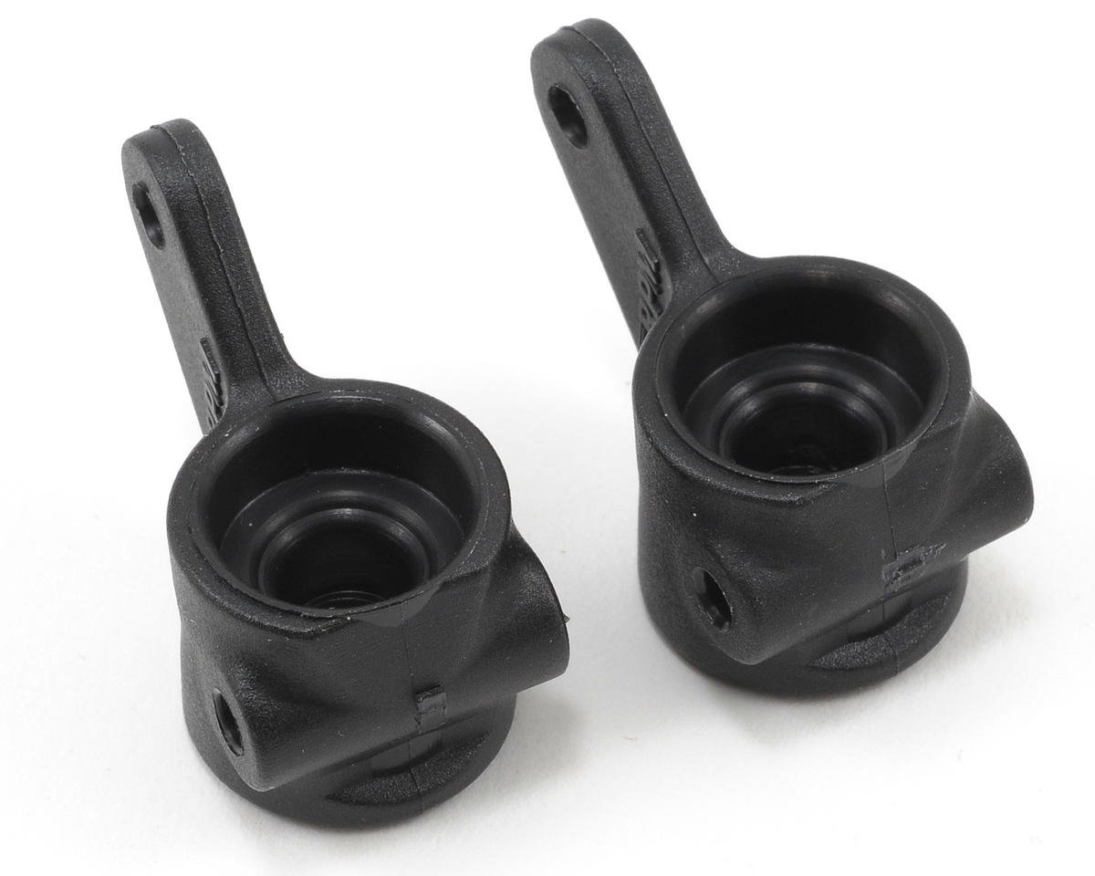 RPM Front Bearing Carrier Set (Black) (2) (Slash, Bandit, Rustler, Stampede)