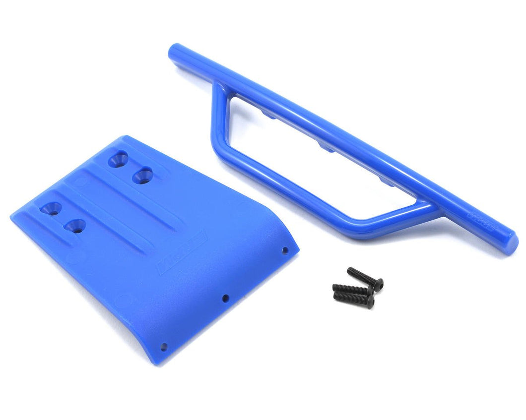 RPM Traxxas Slash Front Bumper & Skid Plate (Blue)