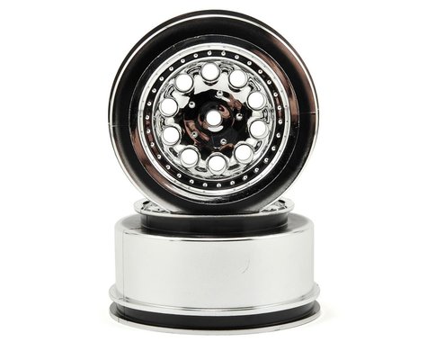 RPM 1/10 Revolver Front 2.2/3.0 Wheels, 12mm Hex, Chrome (2): Slash 2WD