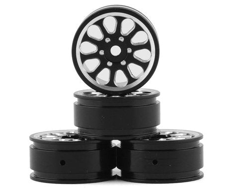 Samix SCX24 Aluminum 1.0" Wheel Set (Black) (4)