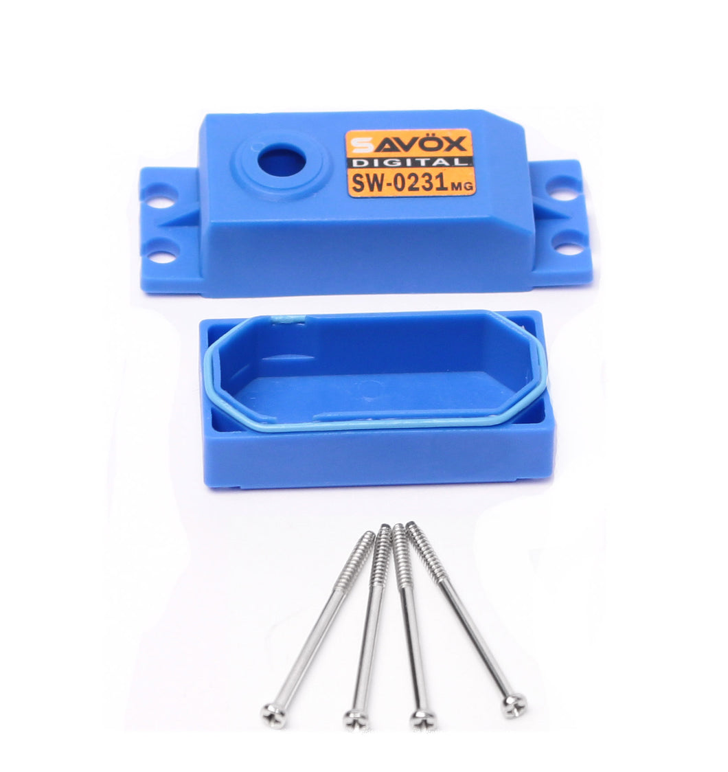 Savox TOP AND BOTTOM SERVO CASE WITH SCREWS FOR SGSW0231MG