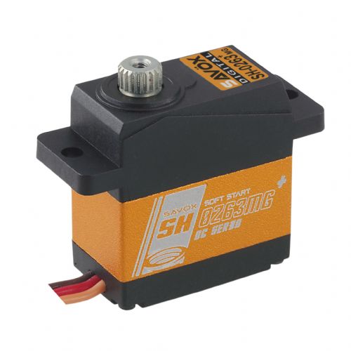 Savox SH-0263MG metal-gear, digital, micro servo is quick and built tough.