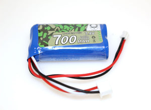Panda Hobby 7.4V 700mAh Li-ion Battery w/ PH2.0 Connector fits Tetra 1/24
