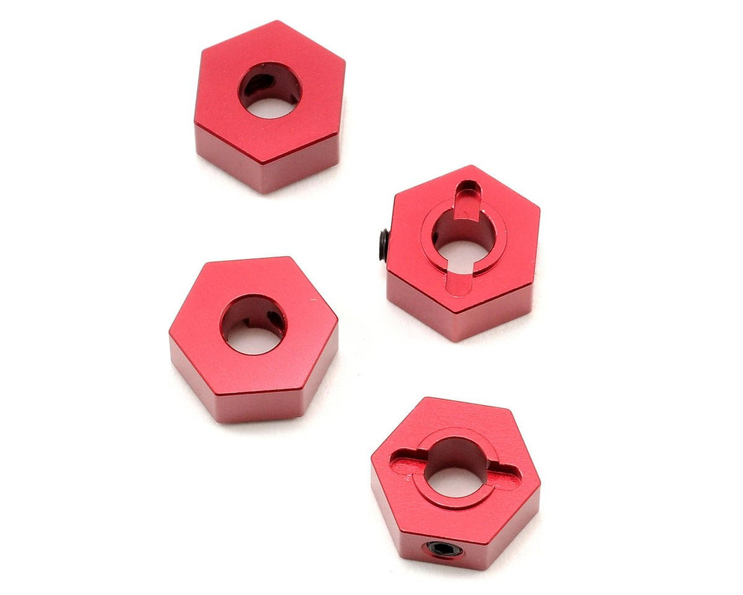 ST Racing Concepts 12mm Aluminum Hex Adapters (Red) (4) (Slash 4x4)