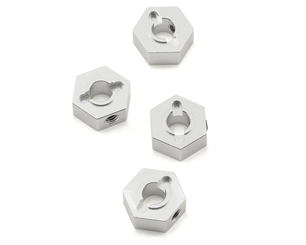 ST Racing Concepts 12mm Aluminum Hex Adapters (Silver) (4) (Slash 4x4)
