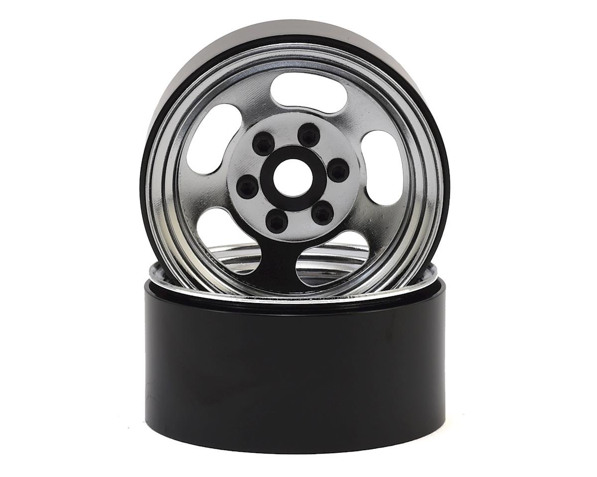 SSD RC Slot 1.9 Steel Beadlock Wheels (Chrome)