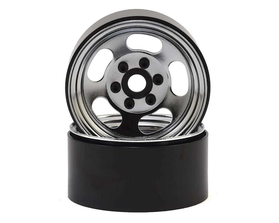 SSD RC Slot 1.9 Steel Beadlock Wheels (Chrome)