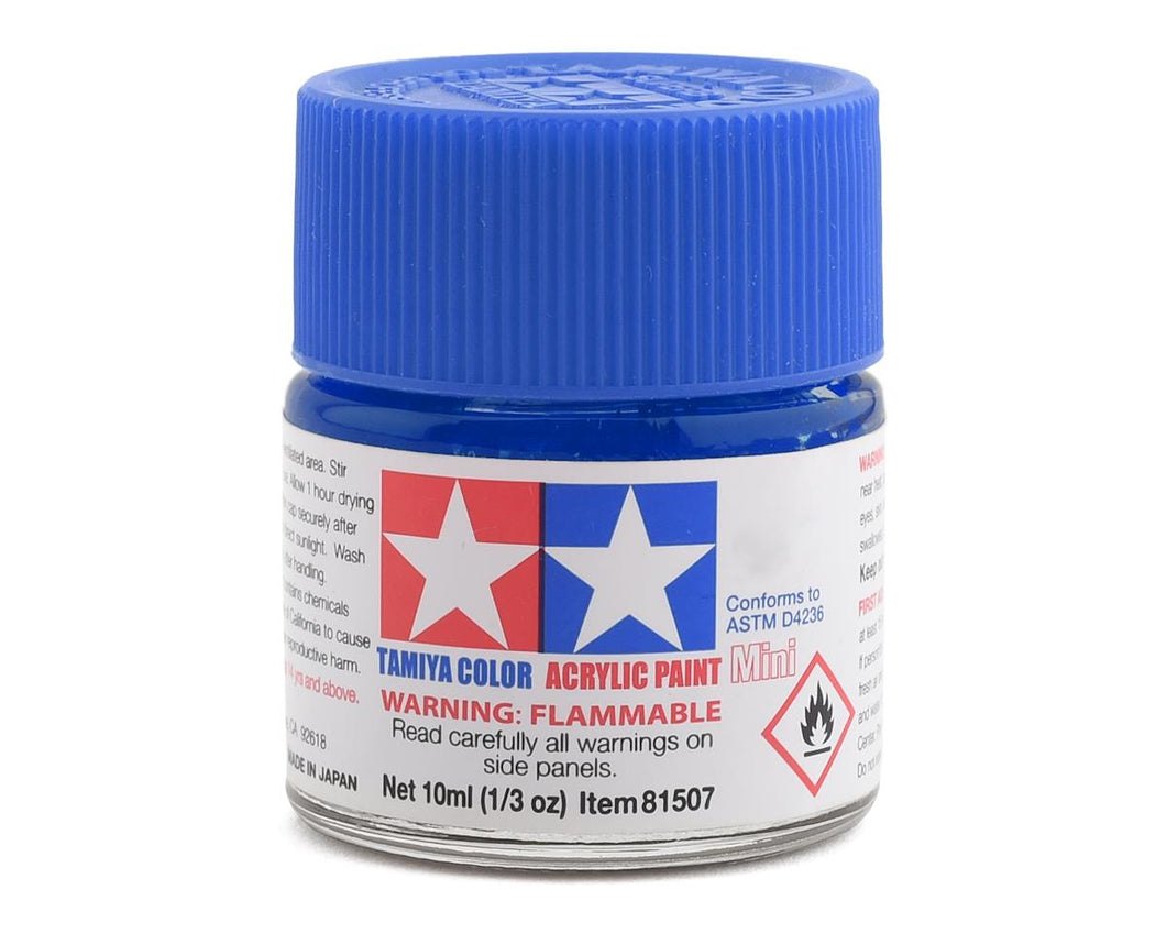 Tamiya X-23 Clear Blue Acrylic Paint (10ml)