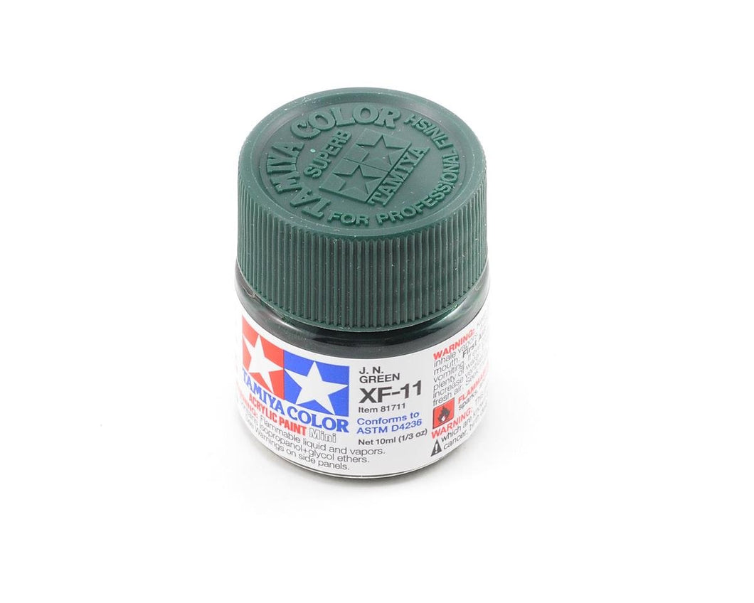 Tamiya XF-11 J.N. Flat Green Acrylic Paint (10ml)