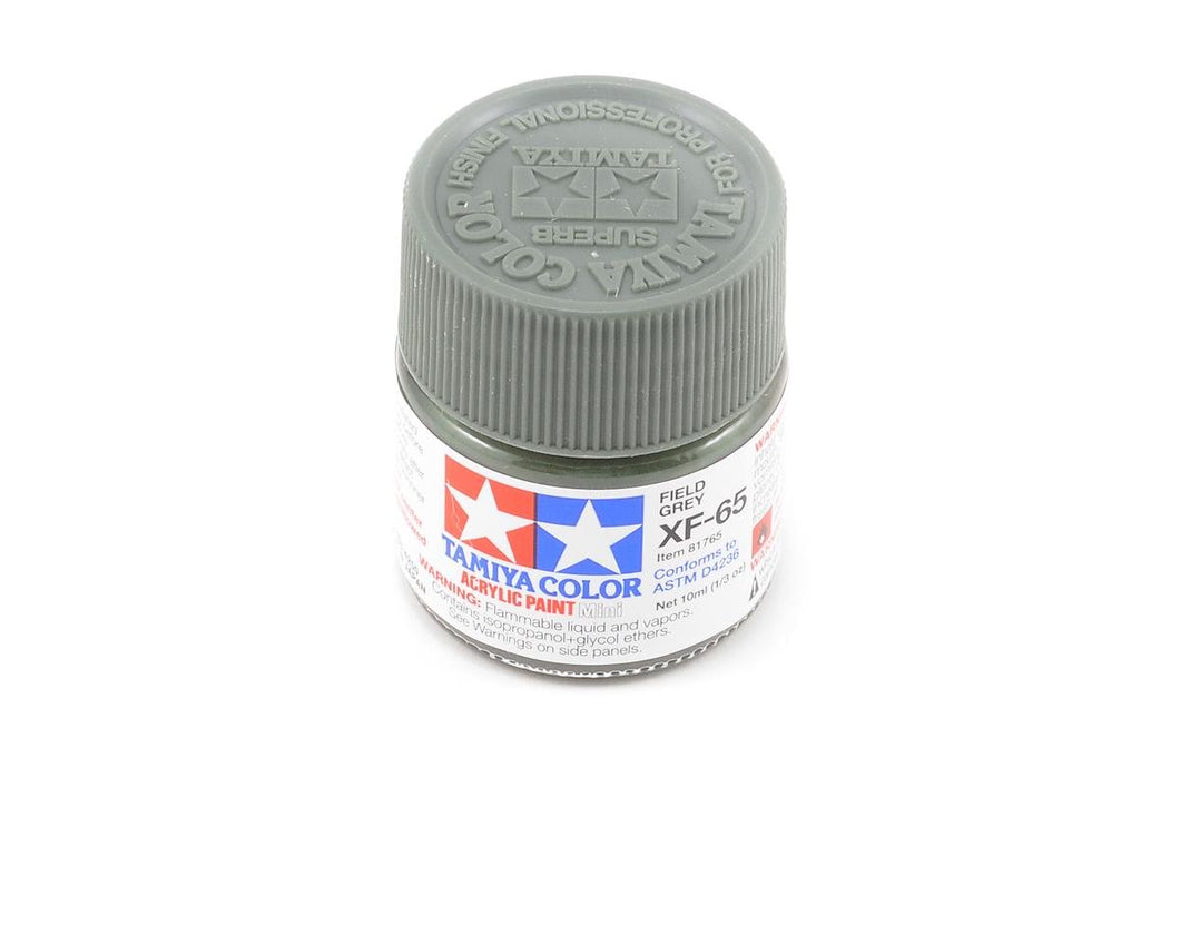 Tamiya XF-65 Flat Field Grey Acrylic Paint (10ml)