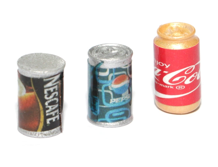 Team Raffee Co. Scale Accessories - Caffeinated Beverages - Pepsi Coca-Cola Nescafe (3/Set) Red