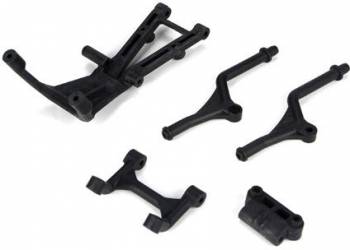 TLR Rear Bumper Set & Trans Brace Mid Motor 22SCT