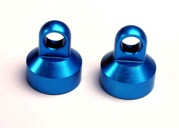 Traxxas Aluminum Shock Cap (Blue) (2)