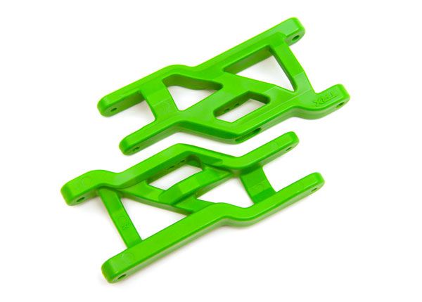 Traxxas Suspension arms, front (green) (2) (heavy duty, cold weather material)