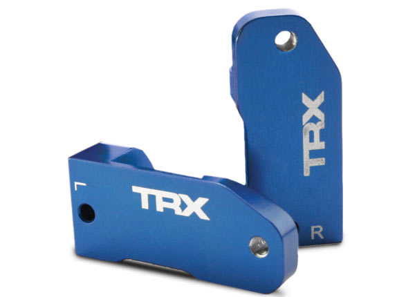 Traxxas L/R Aluminum Caster Blocks 30Â° (Blue)