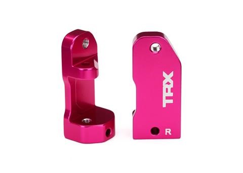 Traxxas L/R Aluminum Caster Blocks 30Â° (Pink)