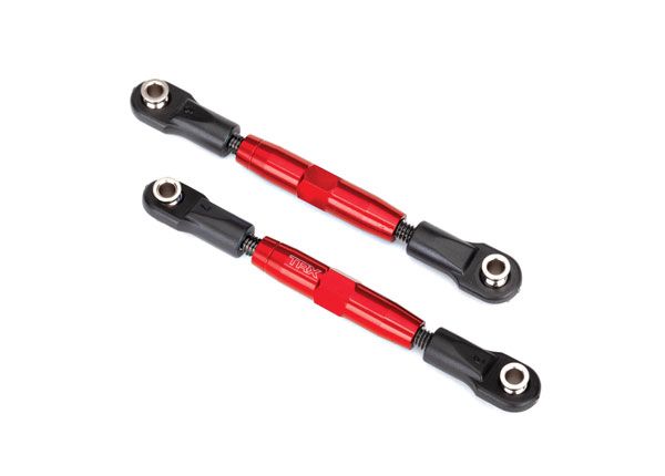 Traxxas Camber links, rear (TUBES red-anodized, 7075-T6 aluminum, stronger than titanium) (73mm) (2)/ rod ends, rear (4)/ rod ends, front (4)/ aluminum wrench (1)