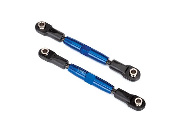Traxxas Camber links, rear (TUBES blue-anodized, 7075-T6 aluminum, stronger than titanium) (73mm) (2)/ rod ends, rear (4)/ rod ends, front (4)/ aluminum wrench (1)