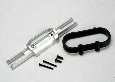 Traxxas Revo Bumper, rear/ Bumper mount, rear/ 4x10mm BCS (2)/ 3x25mm BCS (2)