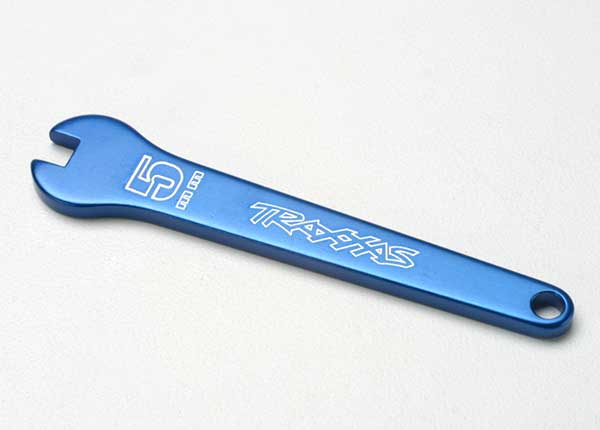 Traxxas Flat wrench, 5mm (blue-anodized aluminum)