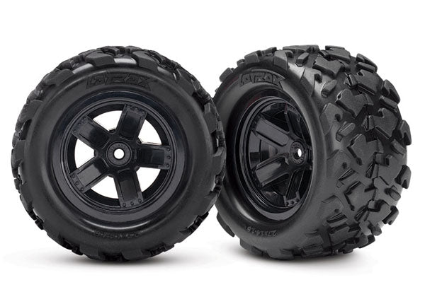 Traxxas LaTrax Pre-mounted Teton 5-Spoke Wheels & Tires (2)