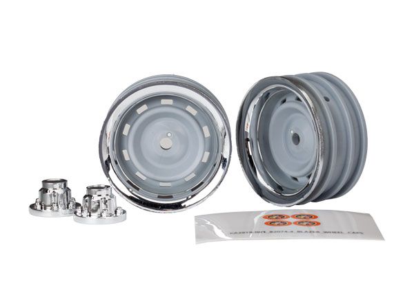 Traxxas TRX-4 1.9" Wheels w/Center Caps (Chrome) (2)