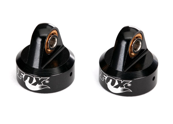 Traxxas Unlimited Desert Racer Aluminum "Fox" Shock Caps (Black) (4)