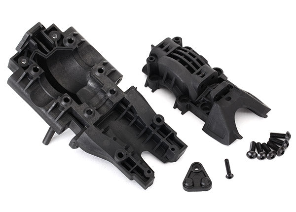 Traxxas Bulkhead, rear (upper & lower)/ 4x12mm BCS (6) (requires #8622 chassis)