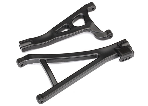 Traxxas Suspension arms, black, front (right), heavy duty (upper (1)/ lower (1))