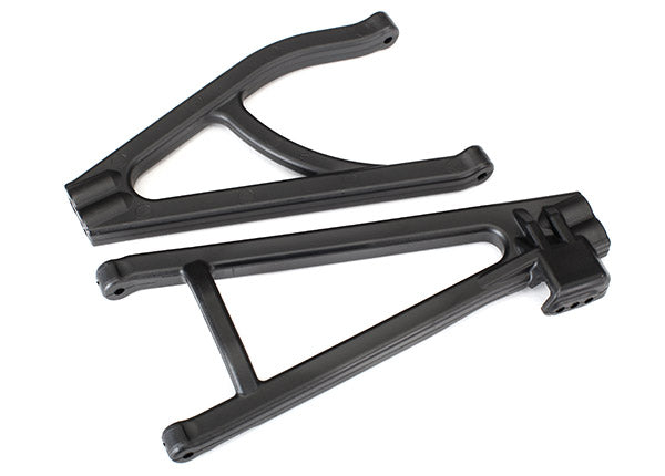 Traxxas Suspension arms, black, rear (left), heavy duty, adjustable wheelbase (upper (1)/ lower (1))