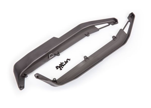 Traxxas Side guards, chassis (left and right)/ 3x8 CCS (10) (fits Sledge)
