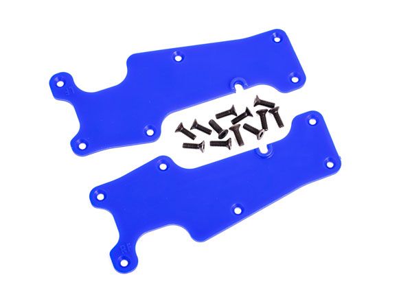 Traxxas Suspension arm covers, blue, front (left and right)