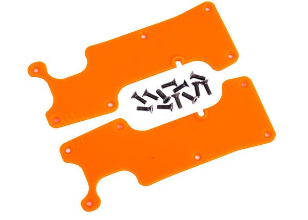 Traxxas Suspension arm covers, orange, rear (left and right)