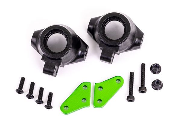 Traxxas Steering block arms (aluminum, green-anodized) (2)