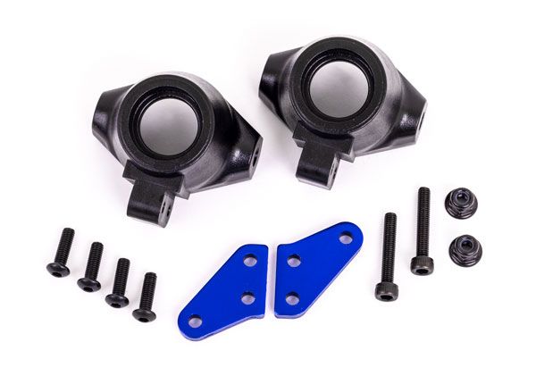 Traxxas Steering block arms (aluminum, blue-anodized) (2)